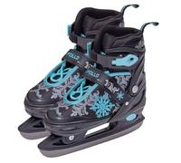 Patins à glace réglables Apollo SUPER SKATES X PRO - chaussures confort pour enfants et adolescents - Noir/Menthe - Taille S (31-34)