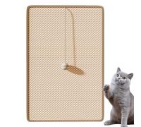 Patins à gratter pour chats - Protection de meubles en sisal, grattoir vertical mural et d'angle pour chats avec jouet à balle interactif | Planche de divertissement d'intérieur et d'entraînement des