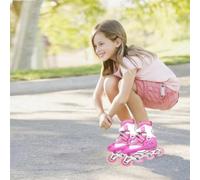 Patins à Roues alignées Ajustables pour Filles et garçons, Idéal pour Les garçons et Les Filles -Roller Enfant Fille, Débutants, Patins à roulettes pour l'extérieur et l'intérieur