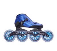 Patins à Roues alignées pour Adultes, 4 x 90 mm, Patins de Course Professionnels en Fibre de Carbone pour Hommes et Femmes, roulements ABEC-9, Roues en PU pour Le Trail, la Rue et Le Fitness.