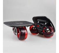 Patins à roulettes antidérapants avec roues en polyuréthane - Parfait pour s'amuser en plein air Patins à roulettes Freeline pour adolescents et adultes, bienvenue aux débutants, couleur : rouge