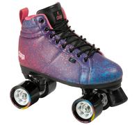 Chaya Patins à roulettes Airbrush - Pour homme et femme - Look rétro - Pour rollers disco - Bleu