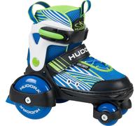 Patins à roulettes Hudora My First Quad Boy, pointures 30-33 en bleu/vert ; 22041