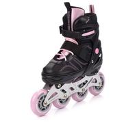 Patins à roulettes METEOR Urbo - Design attrayant - Taille réglable - L 38-41 - Noir/Rose 34