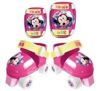 Stamp- Disney Minnie Set Patins A roulettes C/GENOUILLERES, J862035, Pink, 23-27