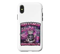 Patins à roulettes Motif Chat féroce & Flawless - Design Graphique Punk Coque pour iPhone X/XS