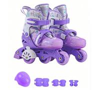 Patins à roulettes pour débutants avec roues auxiliaires, ensemble de chaussures de patinage à roulettes avec aide à l'équilibre pour hommes et femmes, facile à apprendre, patins en ligne pour l'extér