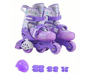 Patins à roulettes pour débutants avec roues auxiliaires, ensemble de chaussures de patinage à roulettes avec aide à l'équilibre pour hommes et femmes, facile à apprendre, patins en ligne pour l'extér