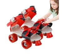 Patins à roulettes pour enfants - 28-36 réglables | Patins Quad réglables avec double 4 roues, faciles à porter, PVC+PP, parfaits pour les débutants, les loisirs de plein air | Skating Shoes