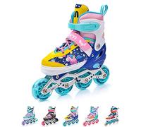 meteor® Rollers en ligne 4 en 1 pour enfant - En carbone - Réglable - Chaussures Big Wheels