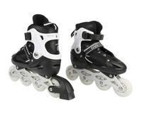 Patins à roulettes pour enfants - AGNESG - ROLLER IN LINE - 1 roue flash - Couleur noir - Taille M (35-38) M