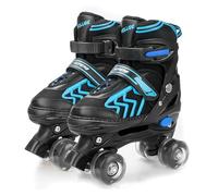 Patins à roulettes pour Enfants avec Roues Lumineux Rollers Enfants Quad pour Filles Garçon Femmes Débutants Cadeau de Noël d'anniversaire (S (28-32))