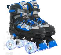 Patins à roulettes pour enfants, réglables, bleus, pour les tout-petits, âge 6-12, 4, 5, 6, 7, pour débutants, sports de plein air, meilleur cadeau d'anniversaire pour enfants