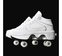 Patins à roulettes pour femmes avec LED multicolores chaussures lumineuses avec roues Kick Rollers chaussures rétractables adultes chaussures de patinage pour garçons patins à talon pour enfants