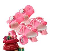 Patins À roulettes pour - Patins Quad Réglables 9 X 17,5 X 20 Cm, Roues D'entraînement pour Débutants, Structure en PP Durable, Ajustement Confortable | Chaussures De Patinage À roulettes pour