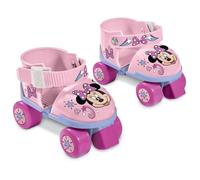 Mondo – Patins à roulettes Minnie Disney réglables 22–29 avec sac transparent et protections