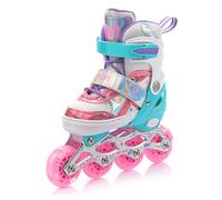 Patins à roulettes réglables en Carbone pour Enfants avec Roues LED (Lunar, M)