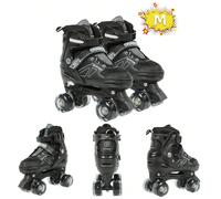 Patins à roulettes réglables pour enfants, roues à double rangée, patins à roulettes à quatre roues, adaptés aux filles, garçons, femmes et débutants, idéal comme cadeau d'anniversaire ou de Noël, tai