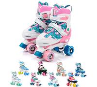 Patins à roulettes Roller Quad Enfant Haute Légère Confortable Roues Rapides (L (39-42), Eden)