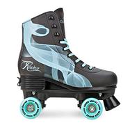 Patins a roulettes Serena du 35 au 38 Adulte Enfant Noir/Menthe Mixte Taille Ajustable Femme Fille Roller Quad