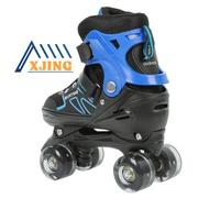 Patins à roulettes XJING ROLLER IN LINE - Bleu et Noir - Taille S(27-32) - Réglable - 8 roues S