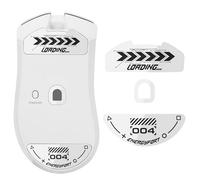 Patins à souris pour Razer DeathAdder V4 Pro, pieds en verre incurvés arrondis, autocollants de souris super rapides lisses et durables pour Razer DeathAdder V4 Pro (blanc)