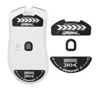 Patins à souris pour Razer DeathAdder V4 Pro, pieds en verre incurvés arrondis, super rapide, lisse et durable, autocollants pour souris Razer DeathAdder V4 Pro (noir)