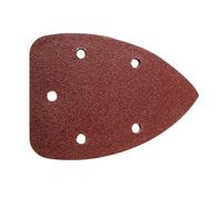 Patins abrasifs, papier abrasif pour métal | 20 patins abrasifs détaillés - Papier abrasif triangulaire, papier abrasif de détail, assortiment de papier abrasif de 5,51 pouces avec 5 trous pour le