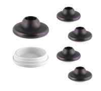 Patins Anneau de Chaise en Plastique-Lot de 4 à emboîter I 4X Base + 4X Insert Changeable-Plastique Hyper-Ø 30 pour chaises Vitra DSR DAR DKR-Made in Allemagne-16780100