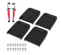 Patins Anti-Dérapants Pour Semelles D Échasse | 4 Pièces Tapis De Pied Pour Trépied,Kit De Remplacement De Semelle Pour Échasses De Plâtrier Avec Vis,pour Plâtrage Peinture Câblage et Travaux de Perfo