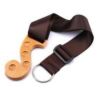 Patins Antidérapants pour Violoncelle en Bois, Forme Note, Jaune | Quatre Trous de Positionnement, Résistance Fiable, pour Basse et Violoncelle, Accessoire Élégant et Créatif
