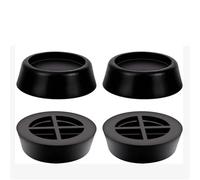 Patins antivibratoires pour lave-linge, Patins anti-vibrations en caoutchouc TPR for machine à laver, lot de 4, multicolores,5 x 6, 2 cm(Black)