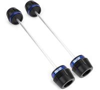 Patins De Cadre De Moto pour Triumph Street Triple 765RS 765R 675 R RX 2017 - 2024 Protecteur Moto Axe Roue Avant Arrière Fourche Curseur Collision(765 Front Rear-Blue)