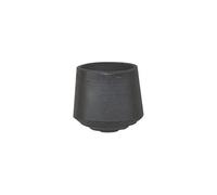 Patins de chaise ISO caoutchouc noir 12 mm antidérapants coniques - Lot de 4
