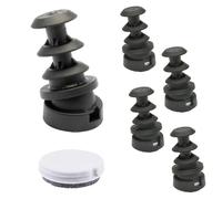 Patins de Chaise réversibles Feutre de Laine + Plastique-Lot de 4 Patins à insérer dans Tubes Ronds-Duo-intérieur Ø 16 mm/extérieur Ø 20 mm-Made en Allemagne-15832200