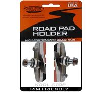 Patins de frein Kool-Stop H2 Dura Dual, 55,5 mm, cartouche, noir/saumon