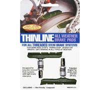 Patins de frein Kool-Stop T2 Thinline V-Brake, 71,8 mm, verts, asymétriques