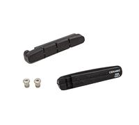 Patins de frein R55C et boulons de fixation pour jante céramique Shimano (x2) Noir