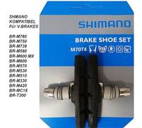 Patins de frein Shimano M70T4 V-Brake 65 mm noir pour jantes en aluminium