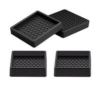 Patins de meubles antidérapants | Conception en silicone résiliente | 5,8x5,8x1,1 cm | Tasses à roulettes en silicone | Curseurs de plancher de meubles | Conception de prévention des rayures | Pour li