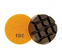 Patins de polissage à sec pour granit, marbre, béton avec liaison en résine, grain 50/100/200/400 #, grain 15 mm, grain 100