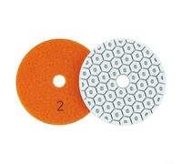 Patins de polissage abrasifs de 100 mm pour granit, marbre, béton, calcaire avec disques de liaison en résine de 10,2 cm pour finition de surface (étape 2)