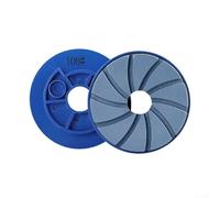 Patins de polissage de 10,2 cm pour sols en béton conçus pour machines automatiques avec bords biseautés pour lisser les surfaces des lèvres (grain 100)