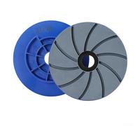 Patins de polissage de 15,2 cm avec connexion anti-escargot pour sol en béton et bord de pierre, compatible avec machines automatiques (grain 3000)