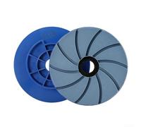 Patins de polissage pour bord de marbre de 15,2 cm, pour béton, sol, pierre, granit, polissage humide, grain 50-3000, disque en résine de 150 mm, bleu (grain 800)
