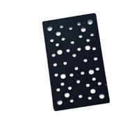 Patins de ponçage en mousse souple 80 x 133 mm avec fixation pour ponceuse RTS400 LS130 avec prise en main sûre pour 16 trous, 46 trous, 54 trous (46 trous)