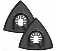 Patins de ponçage triangulaires 90mm - Plateau de ponçage pour outil multifonction oscillant pour ponçage du bois 2 pièces