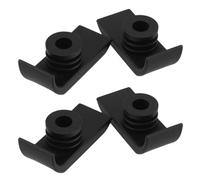 Patins de Ski pour Déambulateur 4 Pièces Plastique Noir 28, 6mm | Friction, Installation Facile, Stabilité Renforcée, pour Tubes de 1-1/8 Pouce sur Sols Durs