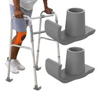 Patins de ski pour déambulateur - Plastique durable, patins d'aide à la mobilité, capuchons de glisse, accessoires de déambulateur | Patins de ski en plastique durable pour intérieur et extérieur