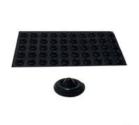 Patins de snowboard fabriqués à partir de silicone souple pour maintenir les variations de température d'adhérence et les types de neige (noir)